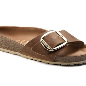 Birkenstock Women's Brown Slide Sandals